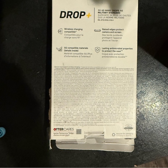 OtterBox Symmetry Black Phone Case for Samsung Galaxy S23+ NEW damaged box - Picture 3 of 3